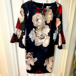 BNWT Floral Calvin Klein dress